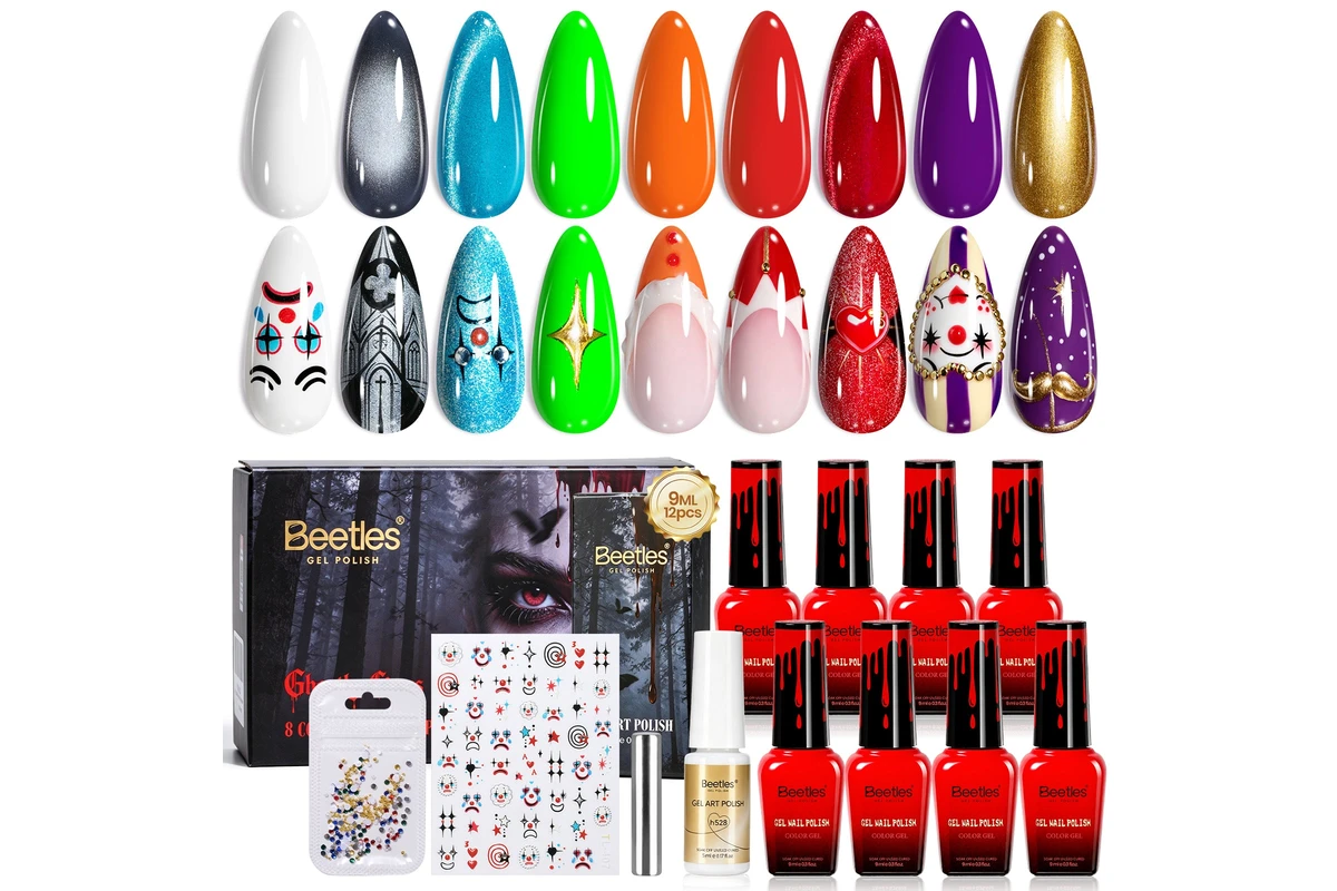 Beetles Ghostly Circus Halloween gel polish set